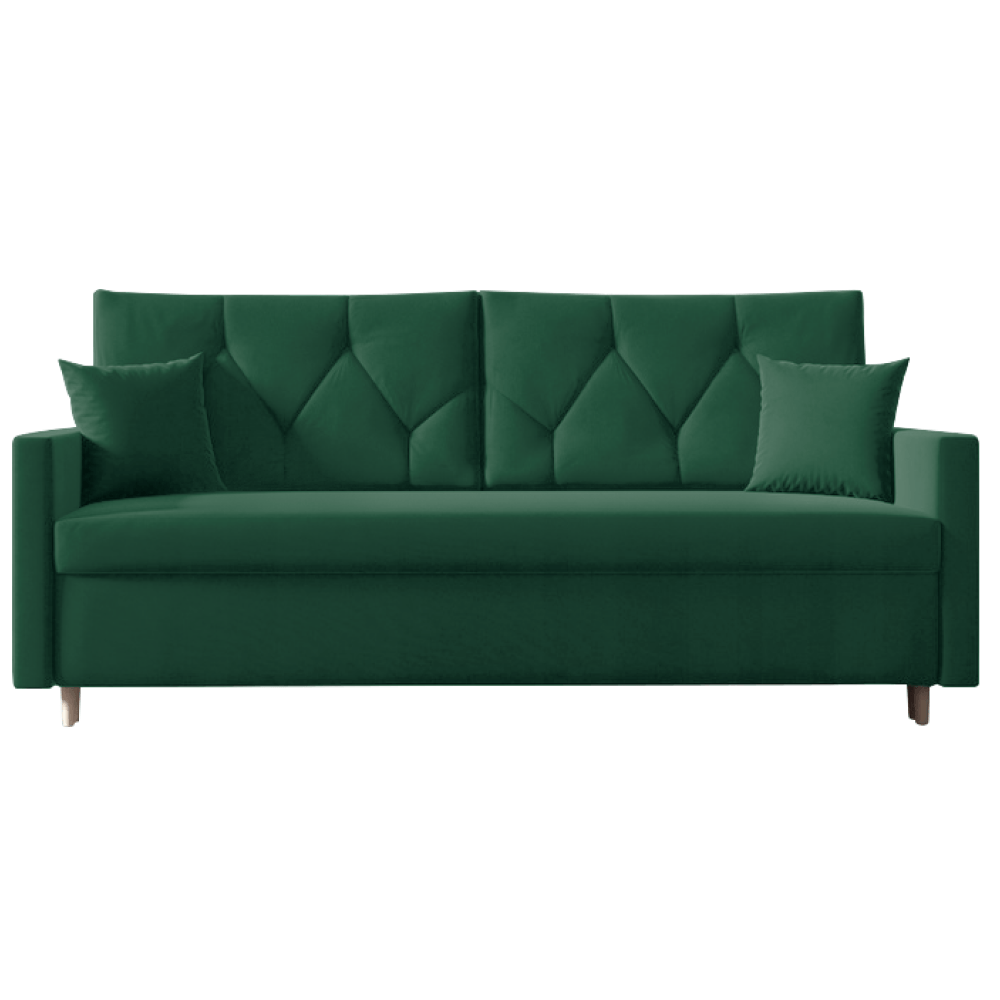 Canapea extensibila, verde, VALEN — imaginea 3