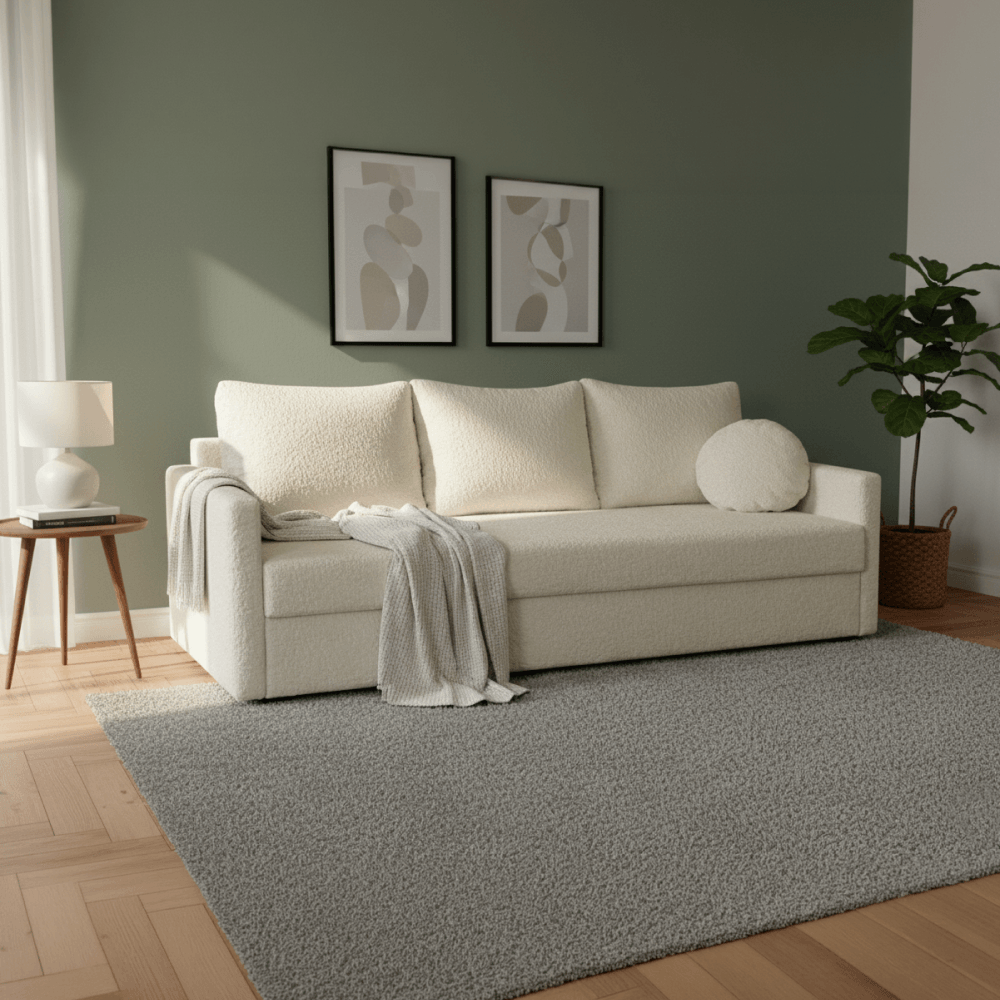 Canapea extensibila, crem, ZERUS — imaginea 8