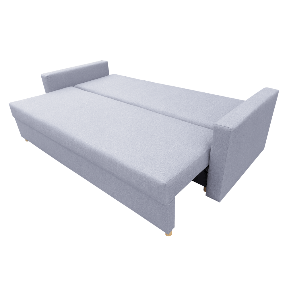 Canapea extensibila, gri deschis, VALEN — imaginea 6