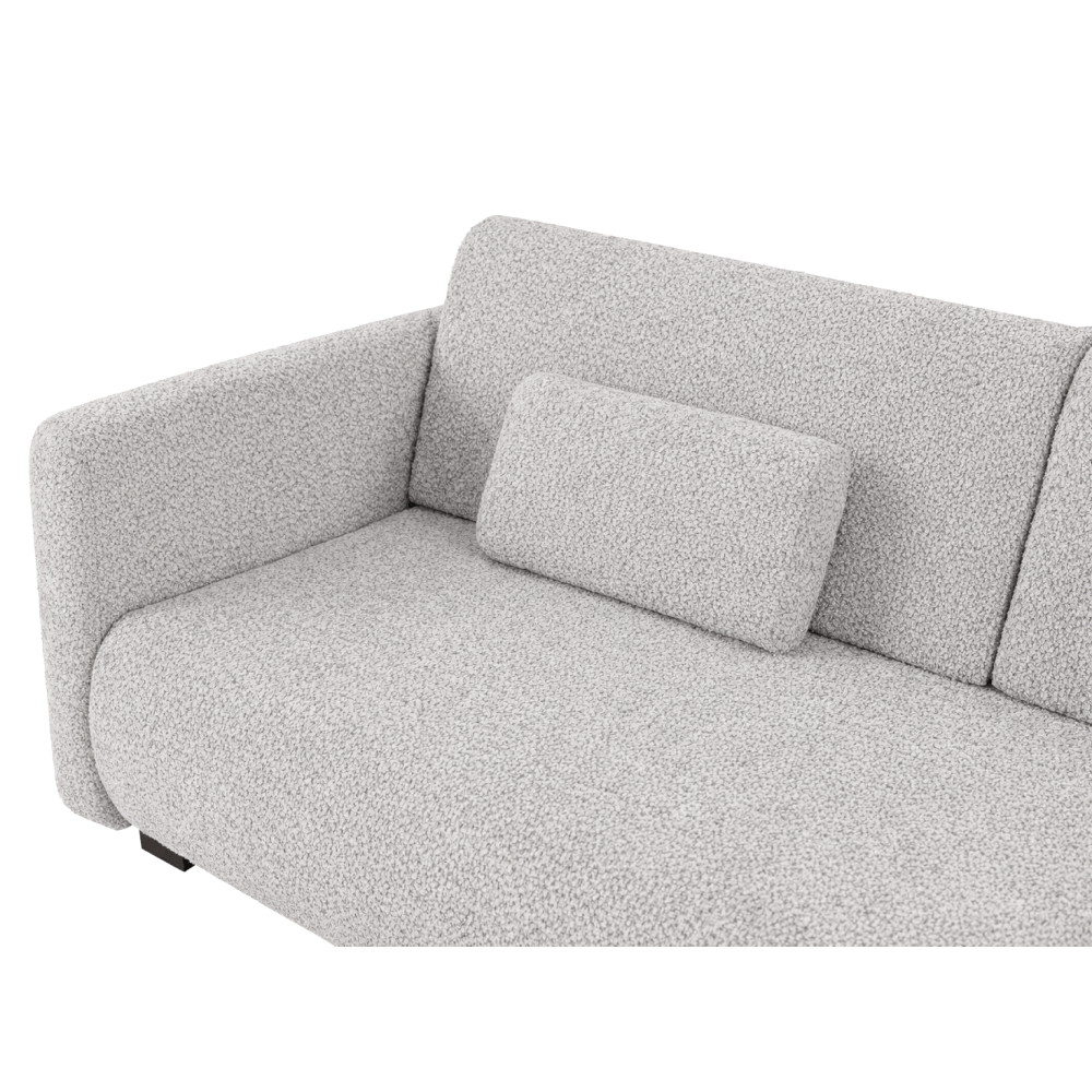 Canapea extensibila, gri deschis, ALIBA — imaginea 6