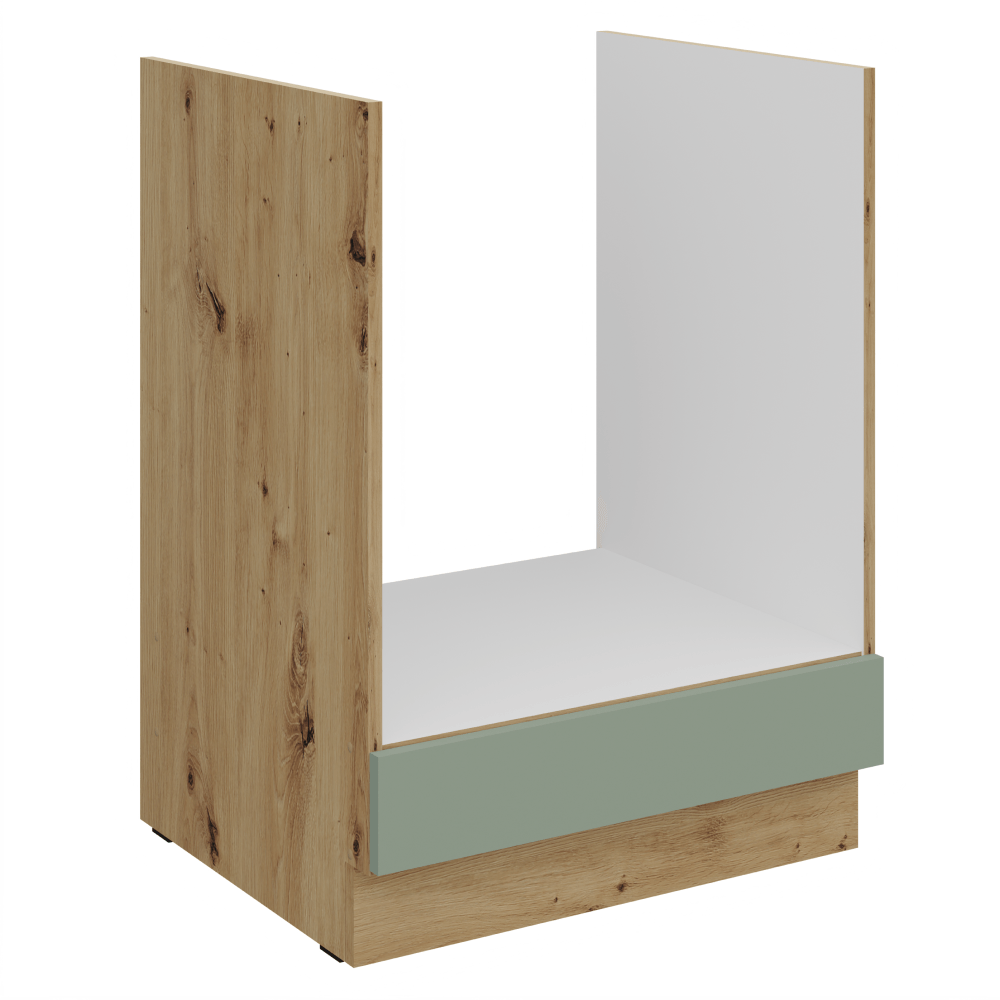 Dulapior inferior pentru aragaz incorporabil, aquamarine/stejar artisan, ARSANY 60 D GAZ BB
