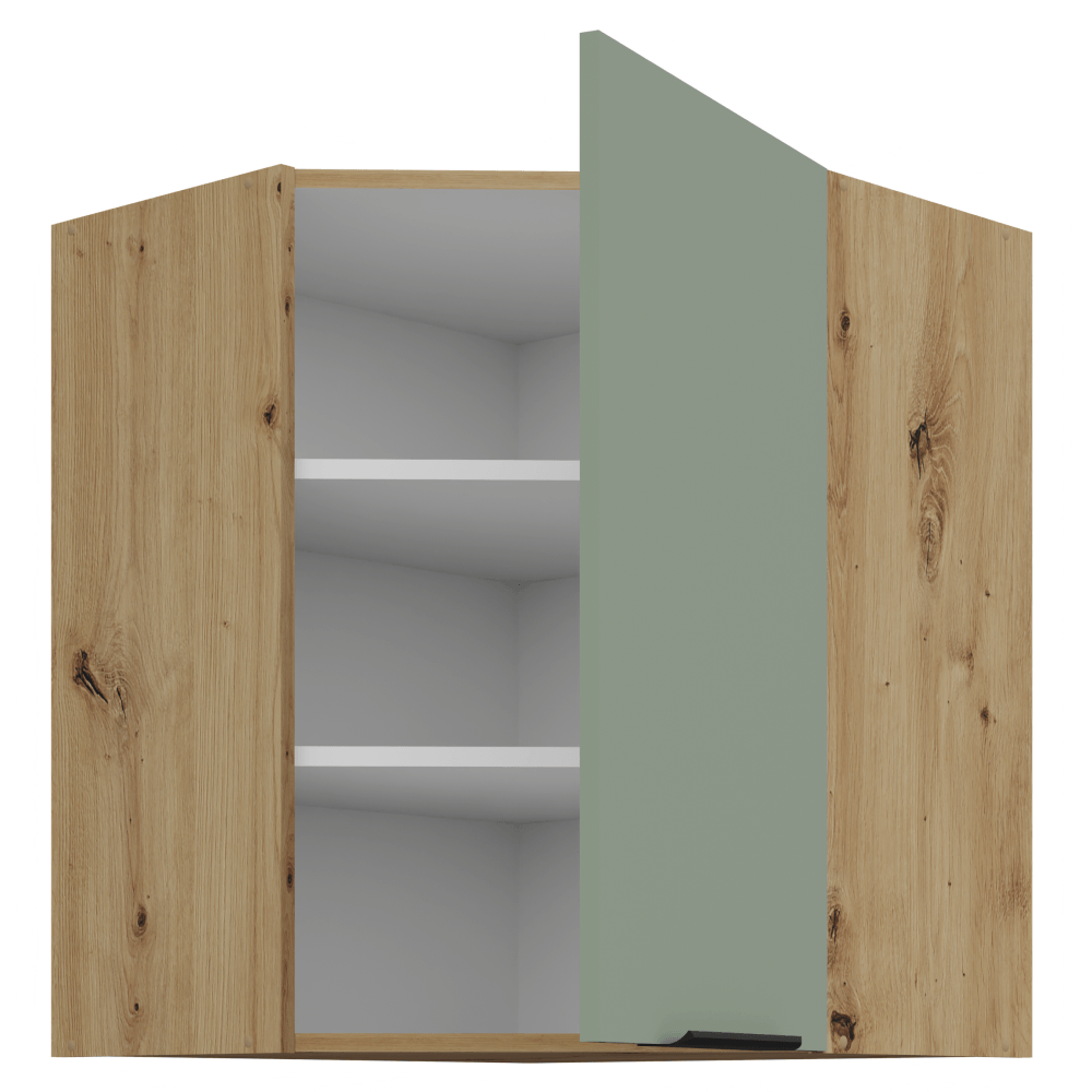 Dulapior de colt superior, aquamarine/stejar artisan, ARSANY 60x60 GN-72 1F — imaginea 2