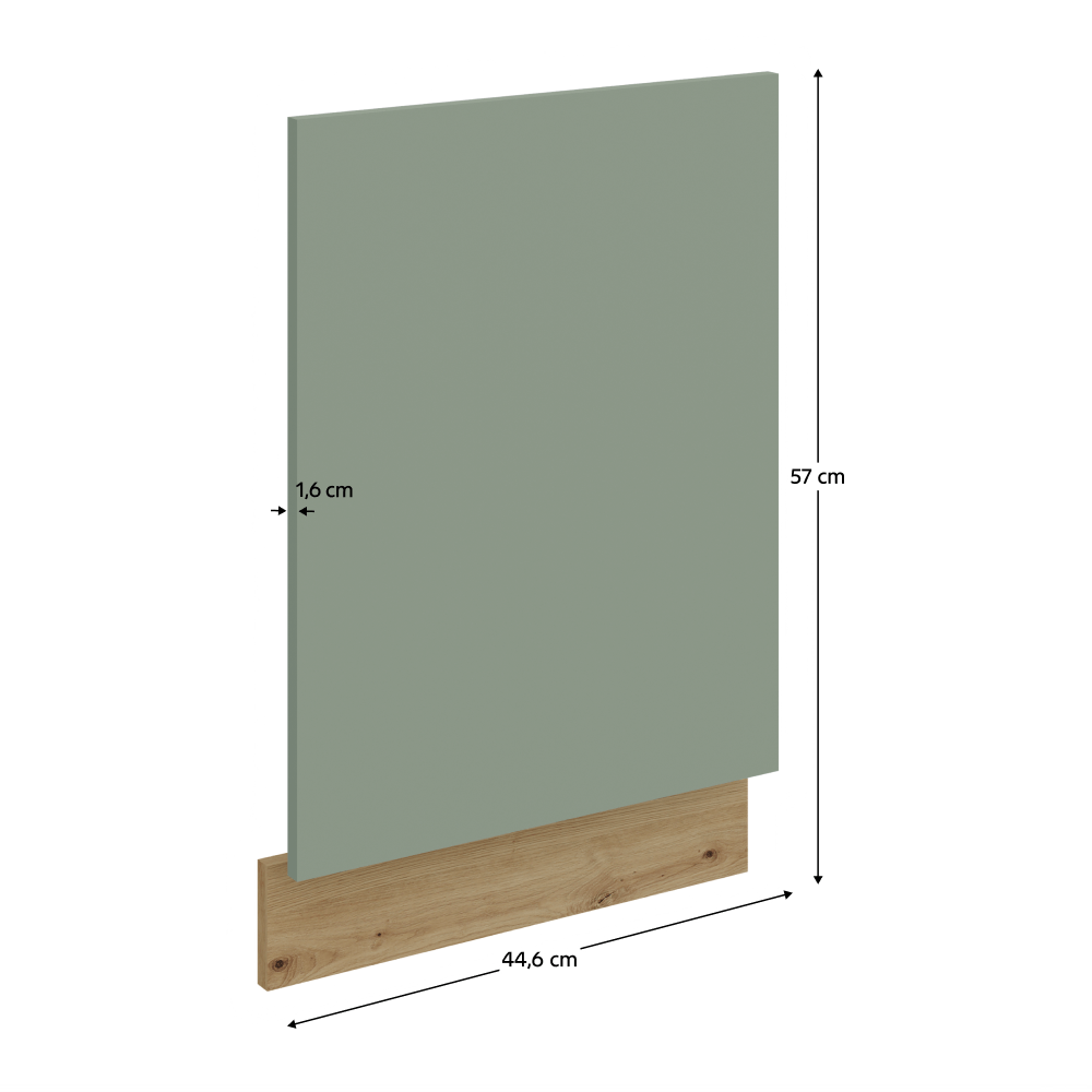 Usa pentru masina de spalat vase, aquamarine/stejar artisan, ARSANY ZM 570x446 — imaginea 15