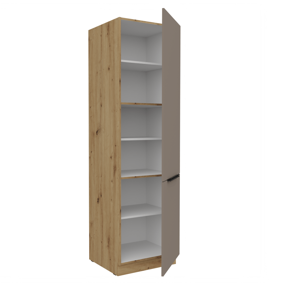 Dulapior inalt, sandgrau/stejar artisan, FRISBO 60 DK-210 2F — imaginea 3