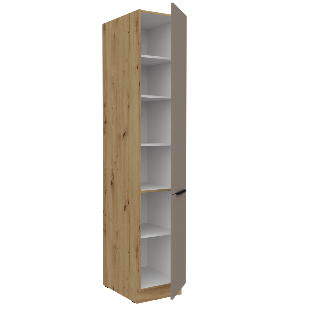 Dulapior inalt, sandgrau/stejar artisan, FRISBO 40 DK-210 2F — imaginea 3