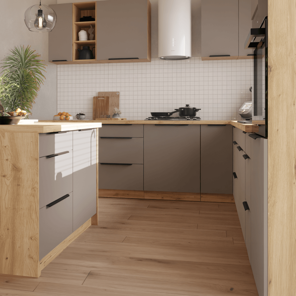 Usa pentru masina de spalat vase, sandgrau/stejar artisan, FRISBO ZM 570x446 — imaginea 11
