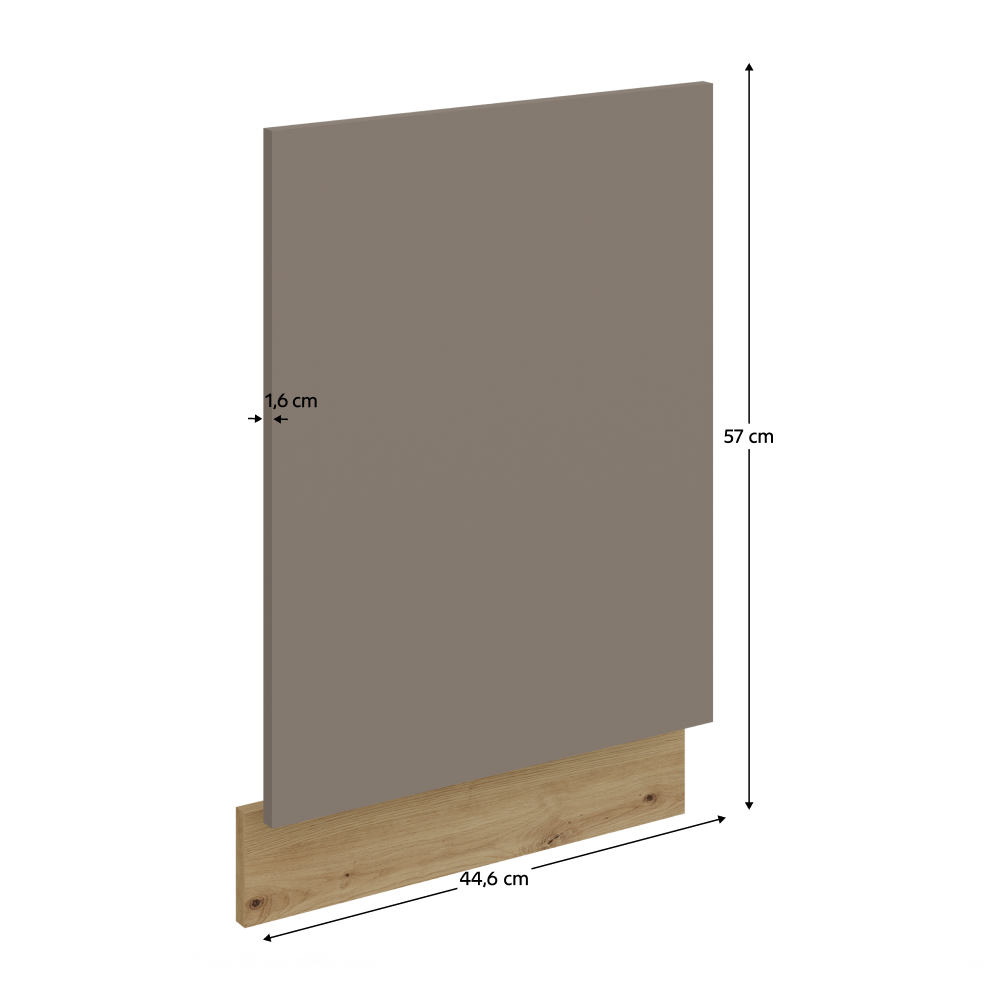 Usa pentru masina de spalat vase, sandgrau/stejar artisan, FRISBO ZM 570x446 — imaginea 15