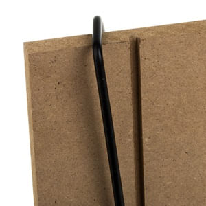 Raft suspendat decorativ din MDF cu suport metalic, 40x15x20cm, set de 2 bucati, culoare naturala — imaginea 3