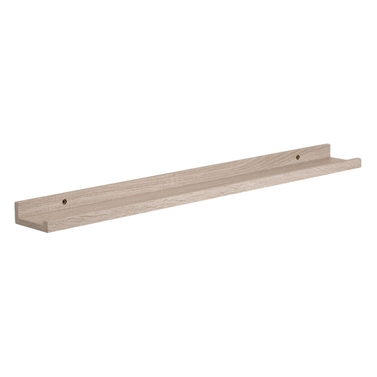 Raft de perete din lemn MDF, Natural, 80x10x4cm — imaginea 5