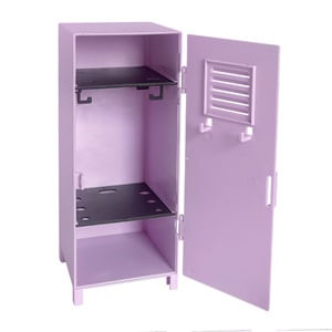 Dulapior Mini cu Lacat, Plastic, Lila, 10,5x10x26 cm — imaginea 2