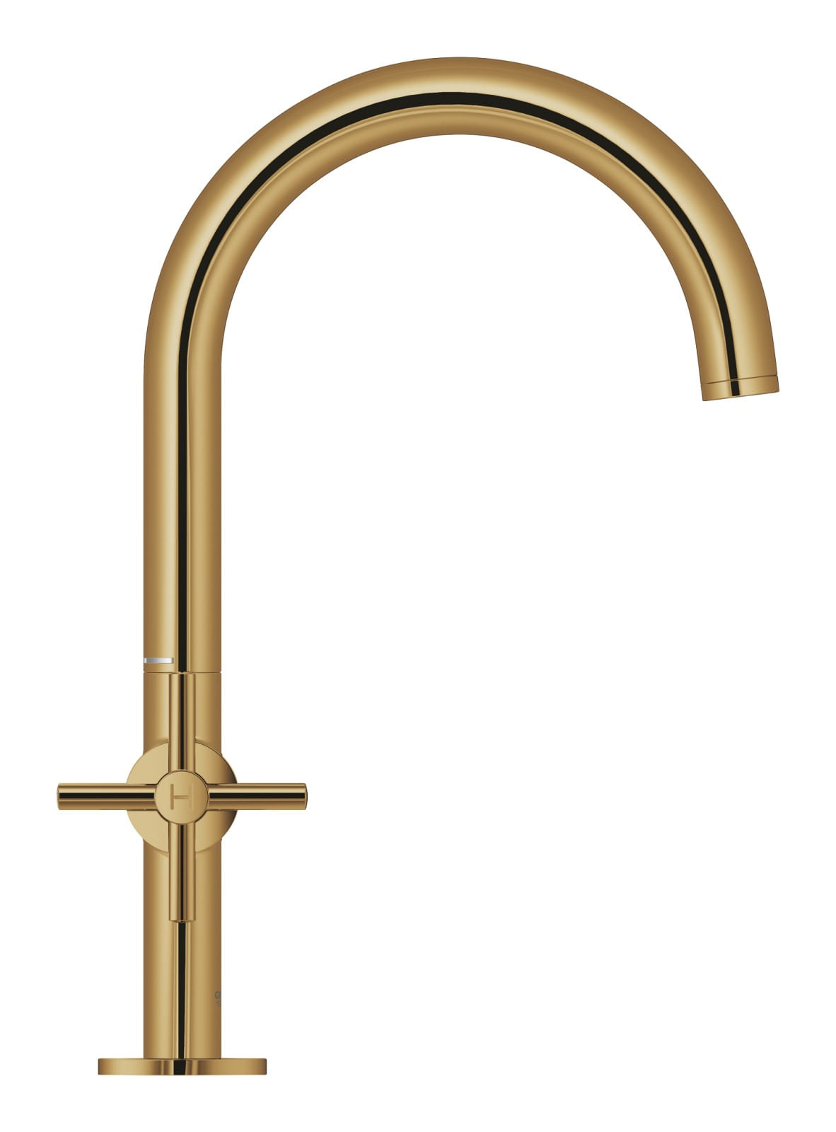 Baterie lavoar Grohe 21019GL3, Atrio, 3/8'', L, 303 mm, ventil, lucios, auriu — imaginea 2