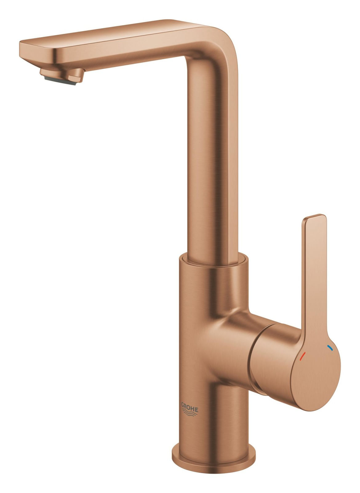 Baterie lavoar Grohe 23296DL1, Lineare, L, 252 mm, ventil, mat, cupru — imaginea 5
