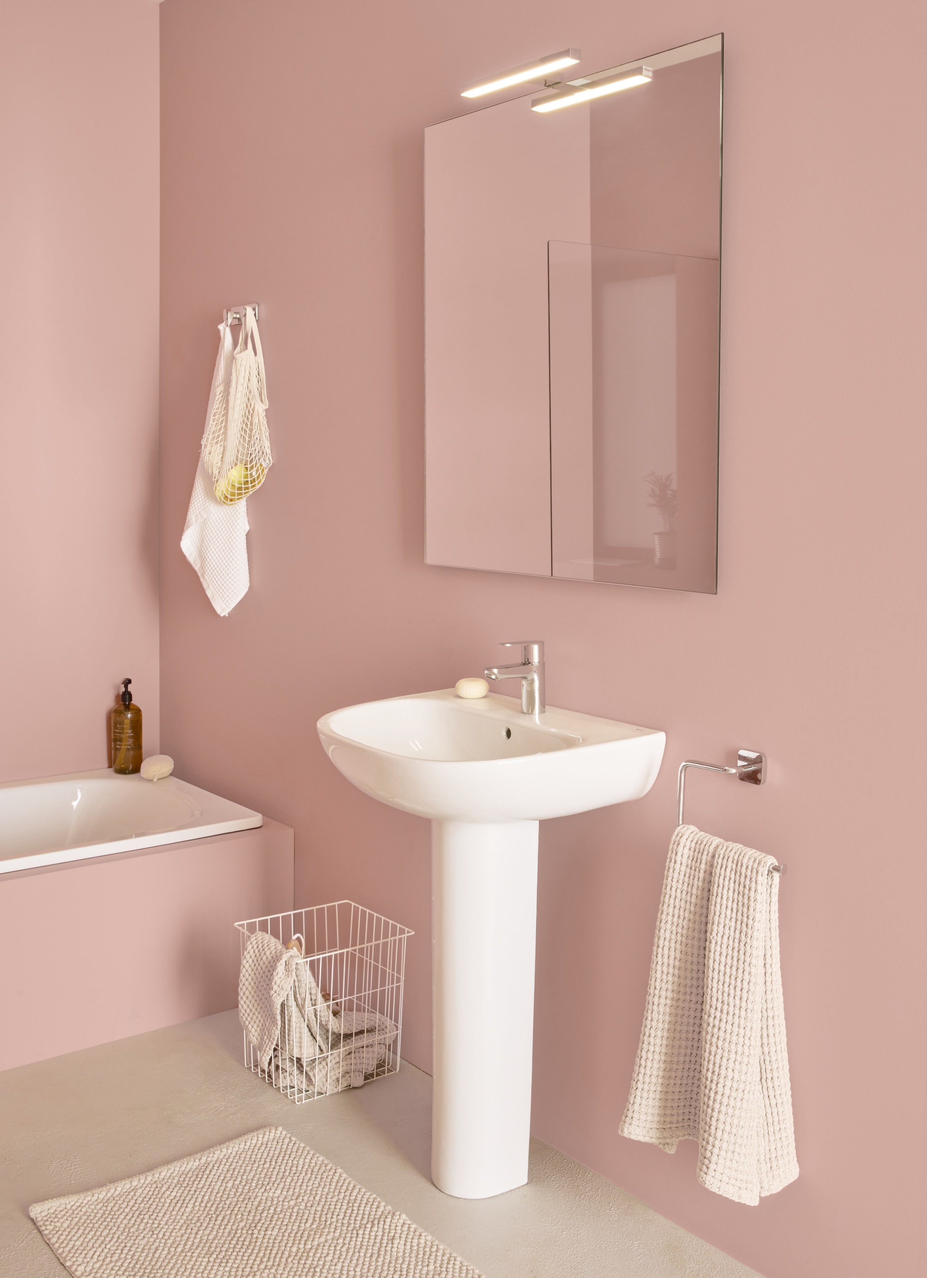 Baterie lavoar Roca A5A334FC00, 28 mm, 5 l/min, 0.5 bar, 35 mm, 159 mm, 142 mm, 385 mm, 1 orificii instalare, Crom — imaginea 5