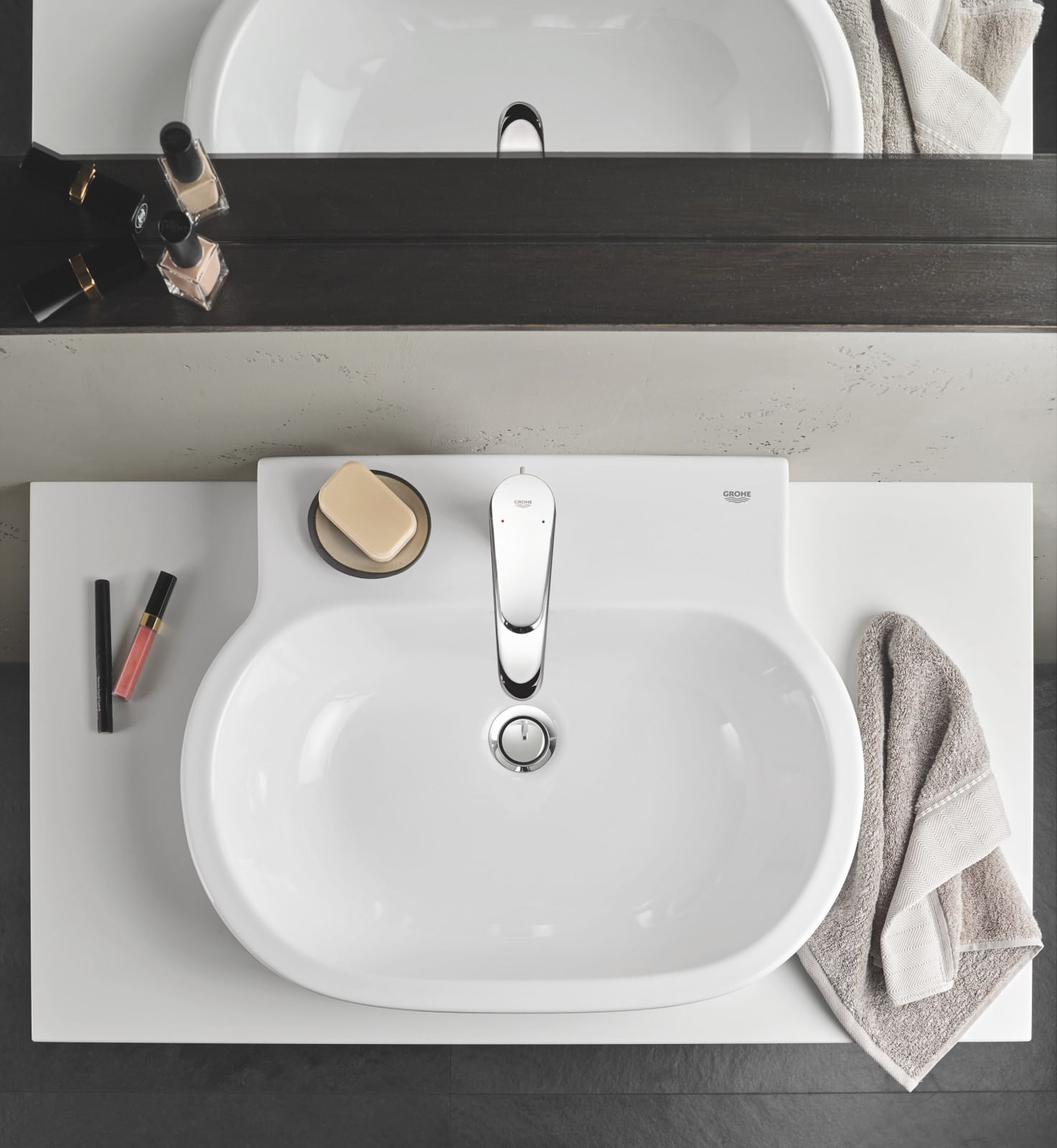 Baterie lavoar Grohe 23448002, 35 mm, 1 bar, 184 mm, 142 mm, 505 mm, 1 orificii instalare, 3/8 dimensiune racord, Crom — imaginea 7