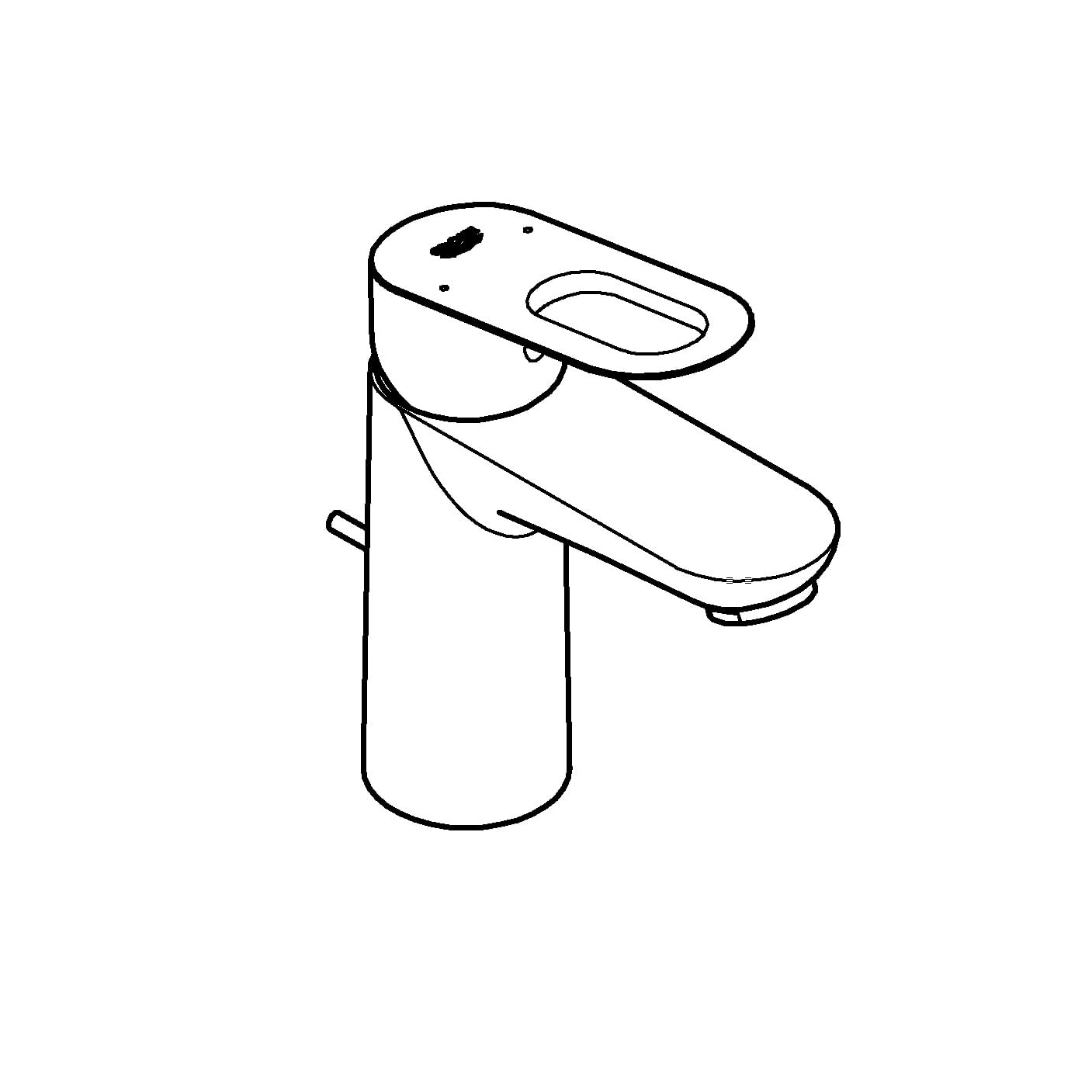 Baterie lavoar Grohe 23335000, 28 mm, 5.7 l/min, 1 bar, 35 mm, 150 mm, 91 mm, 1.24 kg, 395 mm, monocomanda, Crom — imaginea 5