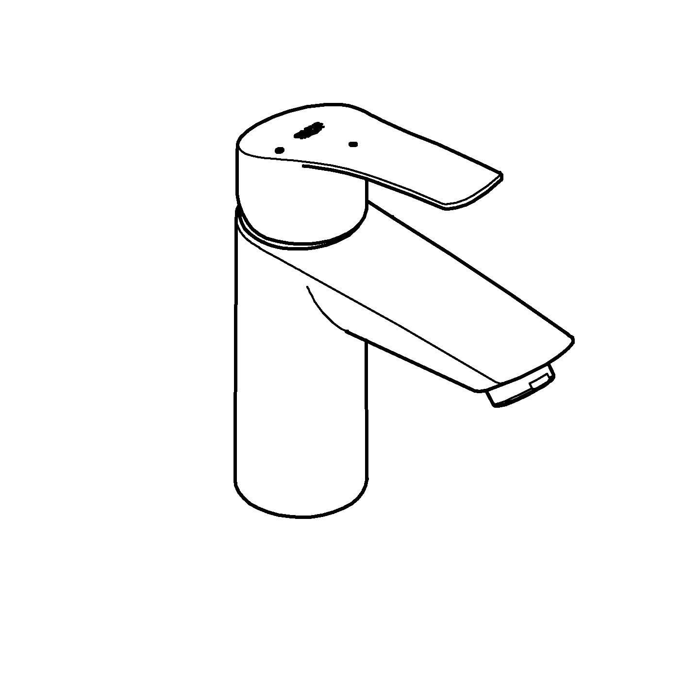 Baterie lavoar Grohe 23974003, 28 mm, 5 l/min, 0.8 bar, 35 mm, 169 mm, 109 mm, 395 mm, 1 orificii instalare, Crom — imaginea 5