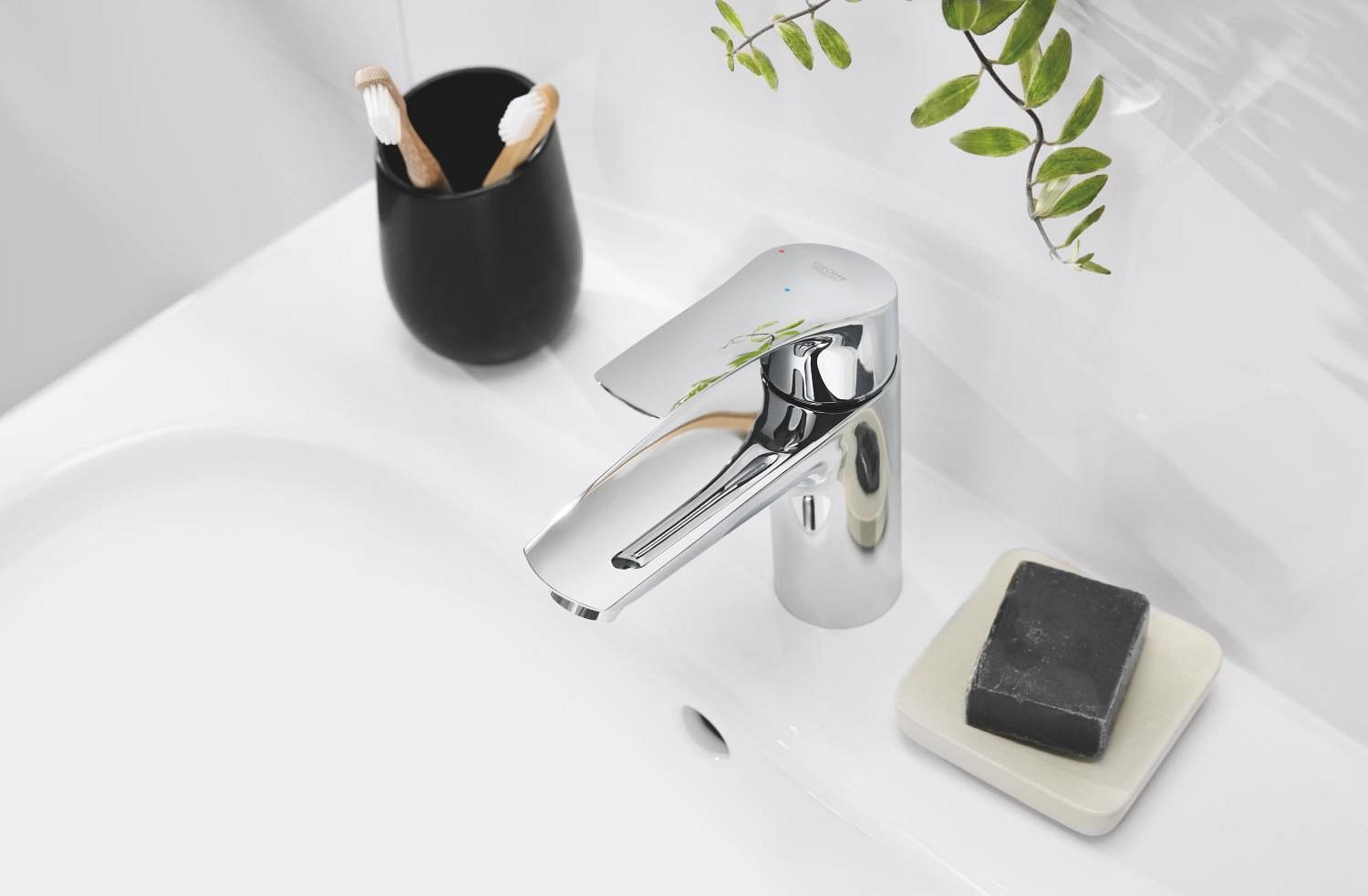Baterie lavoar Grohe 23974003, 28 mm, 5 l/min, 0.8 bar, 35 mm, 169 mm, 109 mm, 395 mm, 1 orificii instalare, Crom — imaginea 6