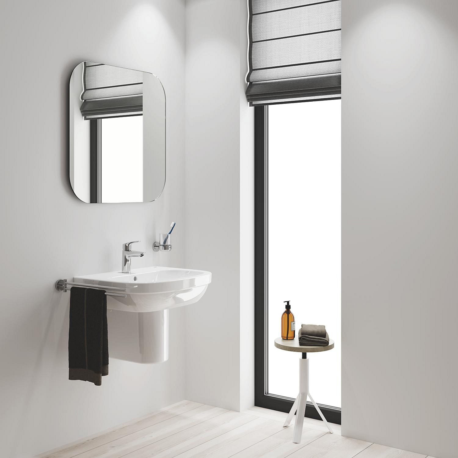Baterie lavoar Grohe 23974003, 28 mm, 5 l/min, 0.8 bar, 35 mm, 169 mm, 109 mm, 395 mm, 1 orificii instalare, Crom — imaginea 10