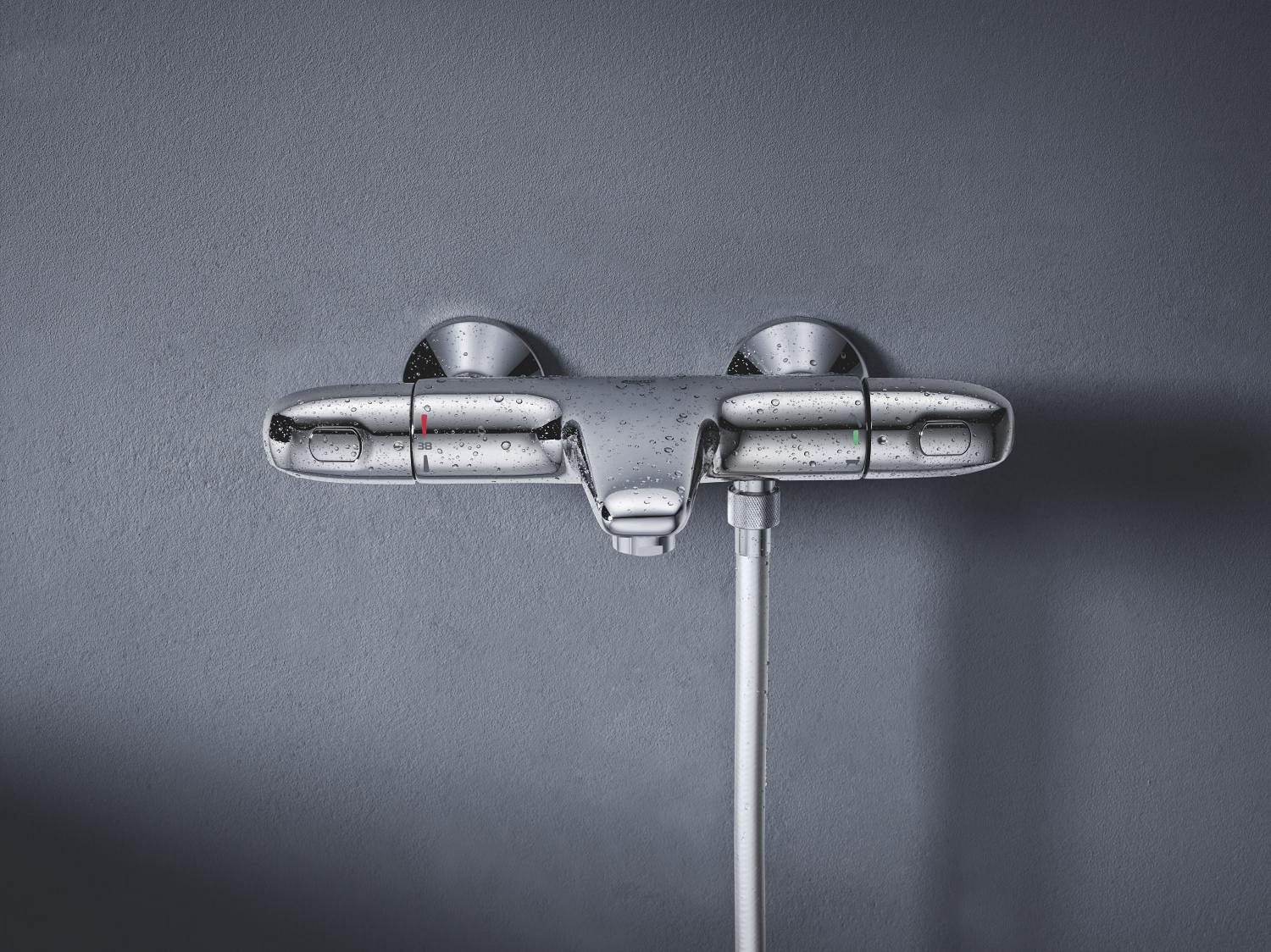 Baterie cada Grohe 34816003, 1 bar, 317 mm, 173 mm, 101 mm, 2 orificii instalare, 1/2 dimensiune racord, Crom — imaginea 8