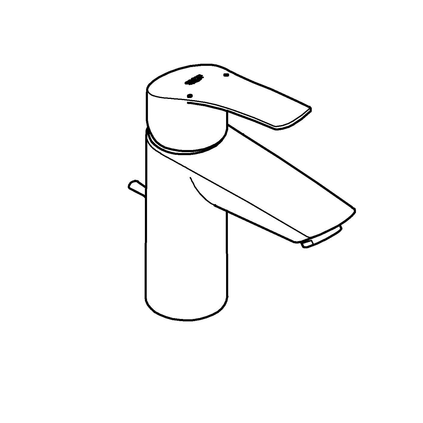 Baterie lavoar Grohe 23456003, 28 mm, 5 l/min, 0.8 bar, 35 mm, 169 mm, 109 mm, 395 mm, 1 orificii instalare, Crom — imaginea 2