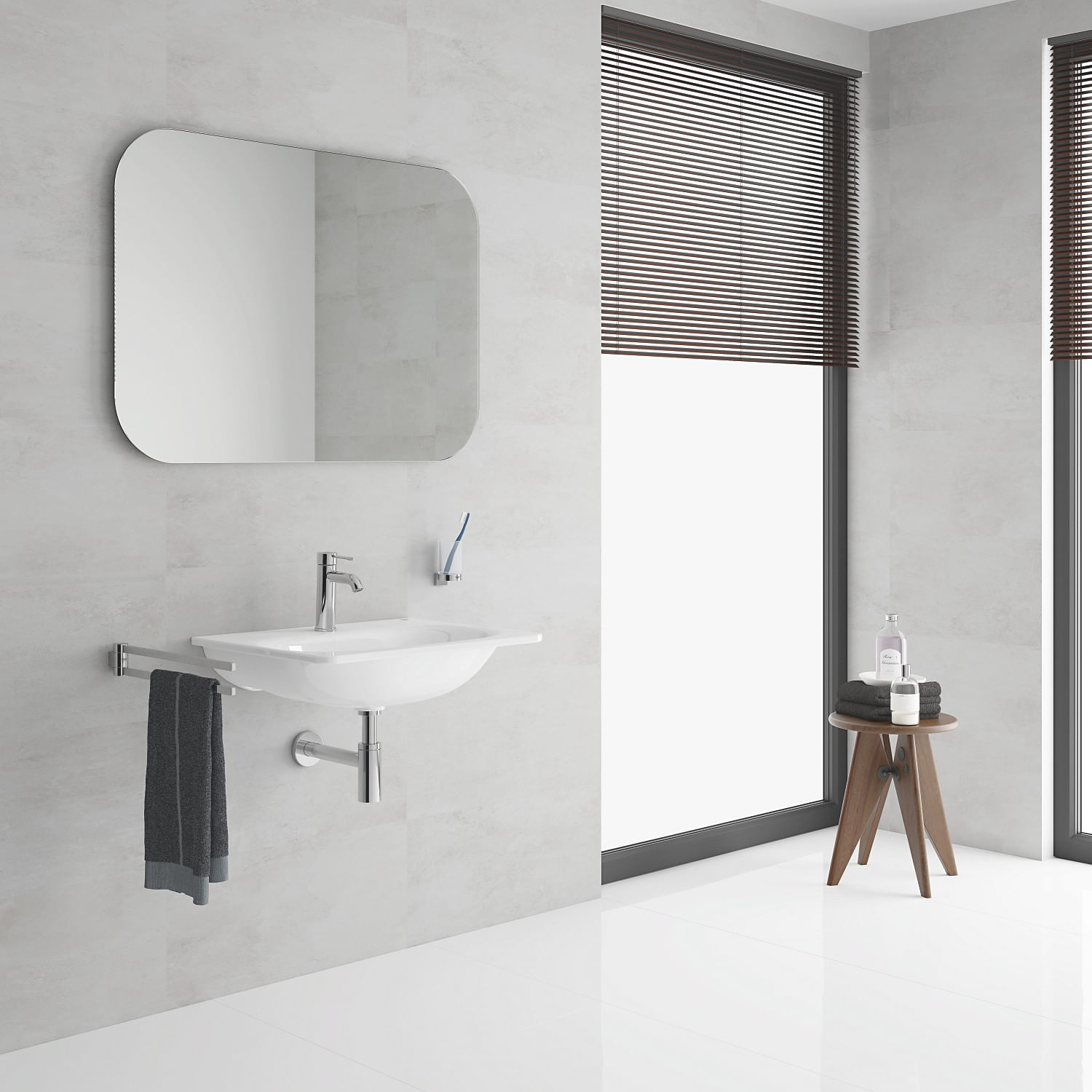 Baterie lavoar Grohe 23590001, 28 mm, 5.7 l/min, 0.3 bar, 35 mm, 174 mm, 116 mm, 360 mm, 1 orificii instalare, Crom — imaginea 8