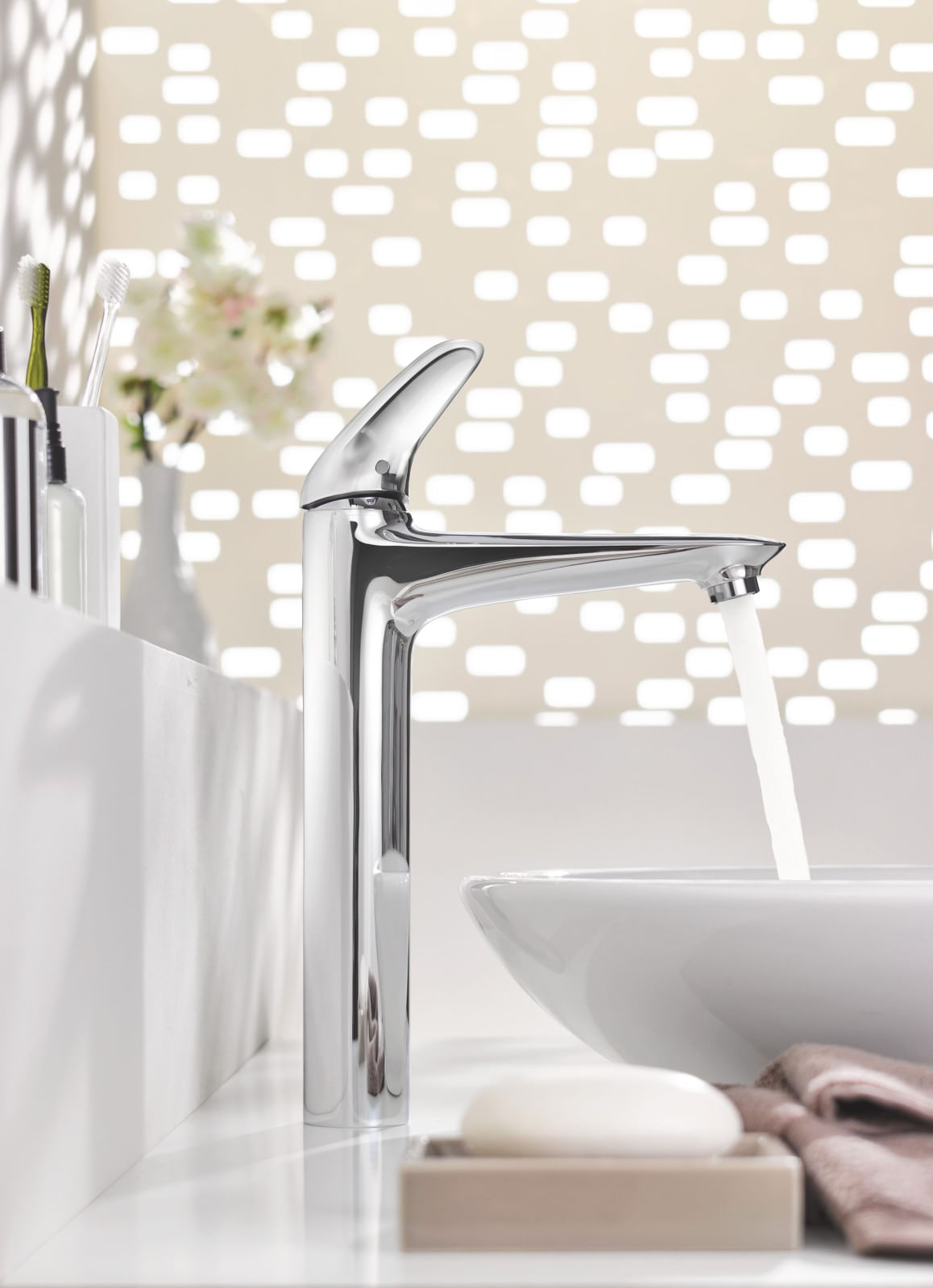 Baterie lavoar Grohe 23719003, 35 mm, 5.7 l/min, 1 bar, 334 mm, 175 mm, 2.25 kg, 370 mm, 1 orificii instalare, Crom — imaginea 6