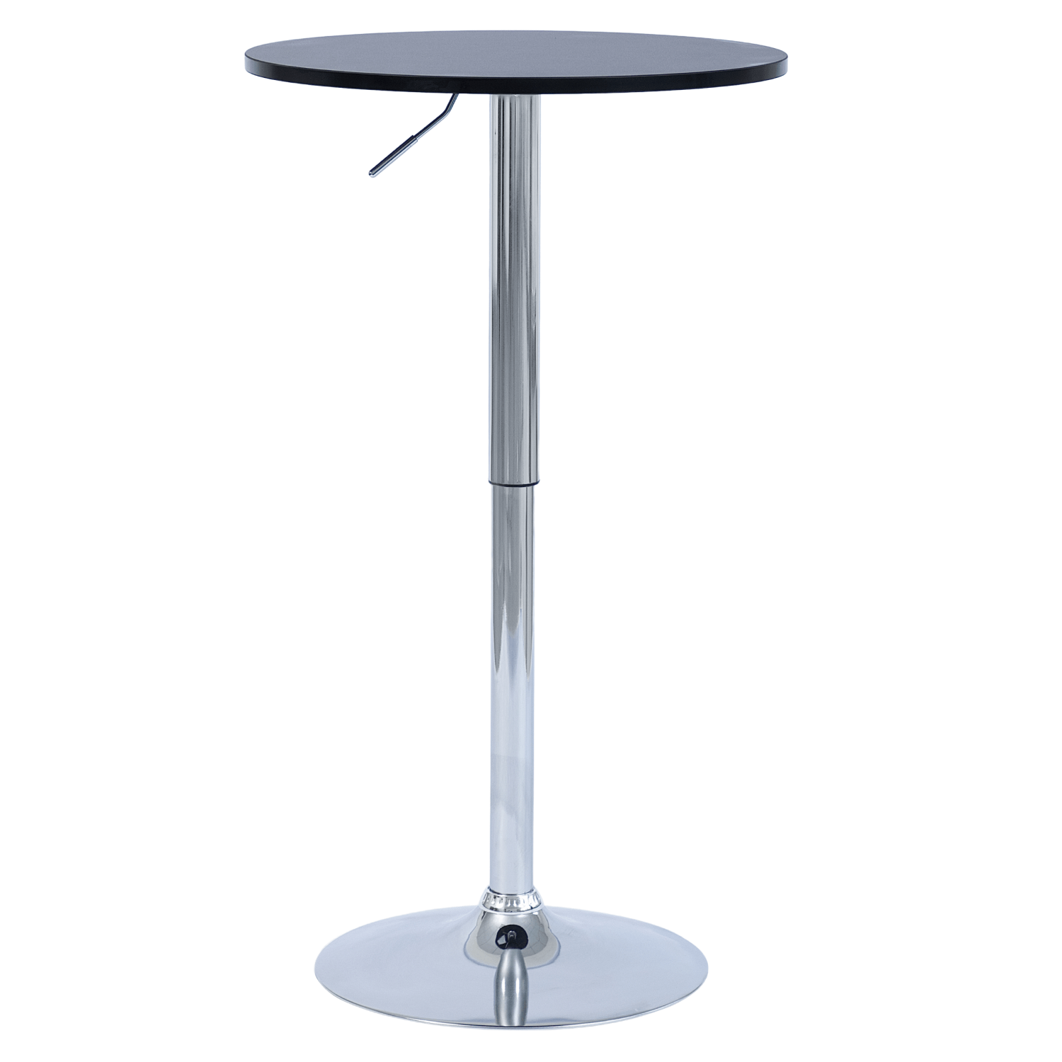 Masa de bar cu inaltime reglabila, negru, diametru 60 cm, BRANY 3 NEW — imaginea 4