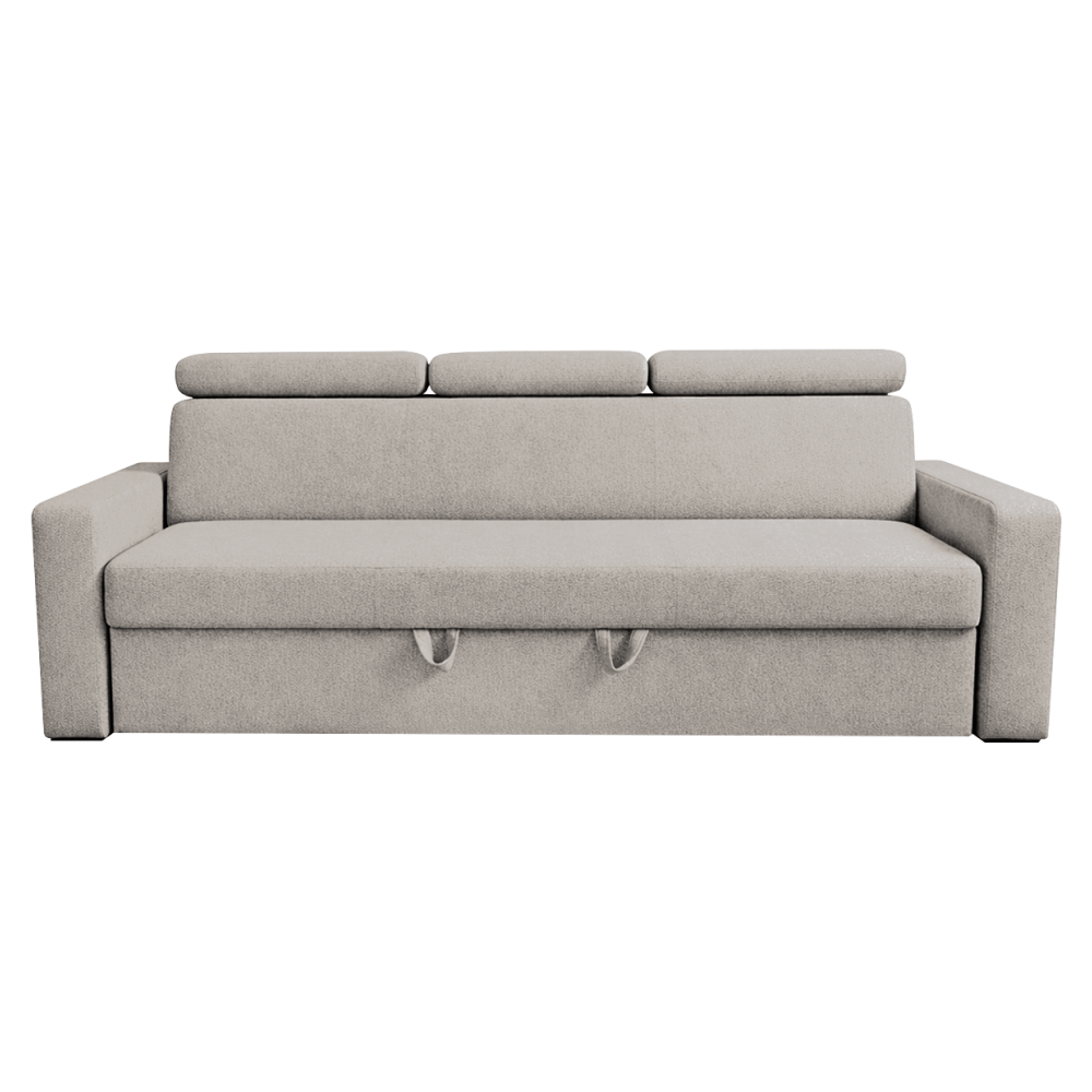 Canapea extensibila, bej gri Taupe, KINGA — imaginea 2