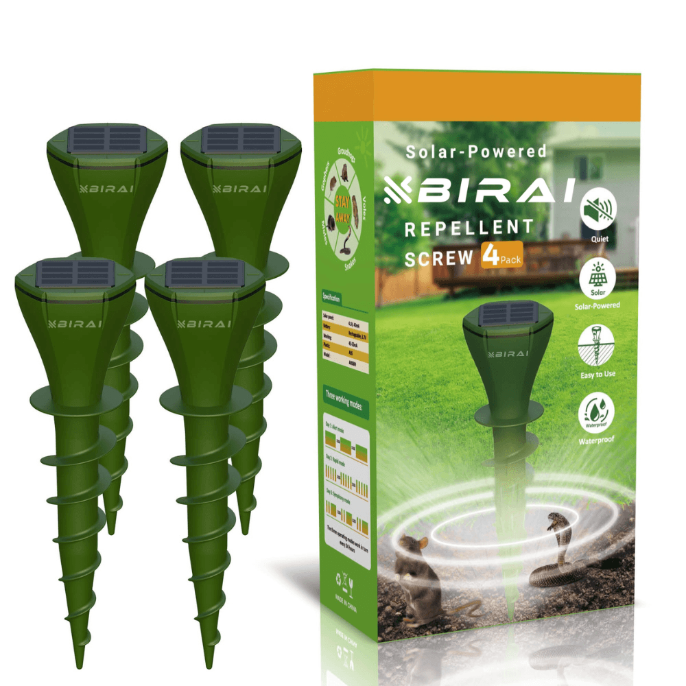 Set 4 Aparate Anti-Cartite BIRAI BR08, 3 Moduri, Acoperire 360°, Raza pana la 15㎡, Baterie 200mAh, Incarcare Solara, Vibratii, Impermeabil IP65, Ultra — imaginea 2