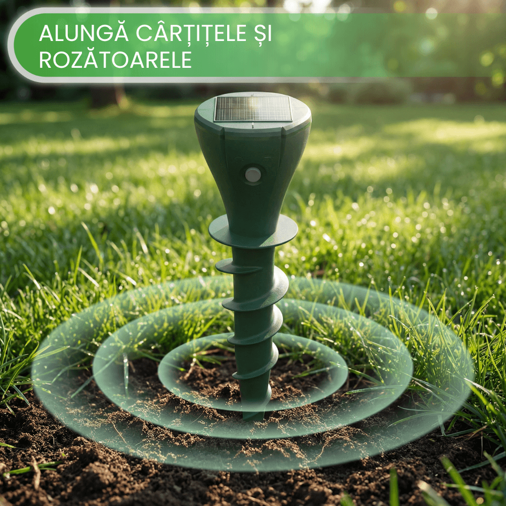 Set 6 Aparate Anti-Cartite BIRAI AR08M, 3 Moduri, Acoperire 360°, Raza pana la 1050 ㎡, Baterie 200mAh, Incarcare Solara, Vibratii, Impermeabil IP65, U — imaginea 7