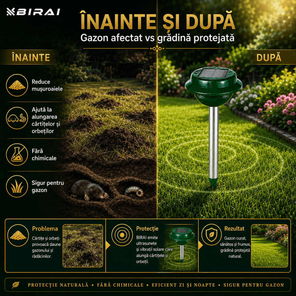 Set 2 Aparate Anti-Cartite Birai Vensmile, 3 Moduri, Acoperire 360°, Raza pana la 700 ㎡, Baterie 5v/120mA, Incarcare Solara, Vibratii, Impermeabil IP4 — imaginea 6
