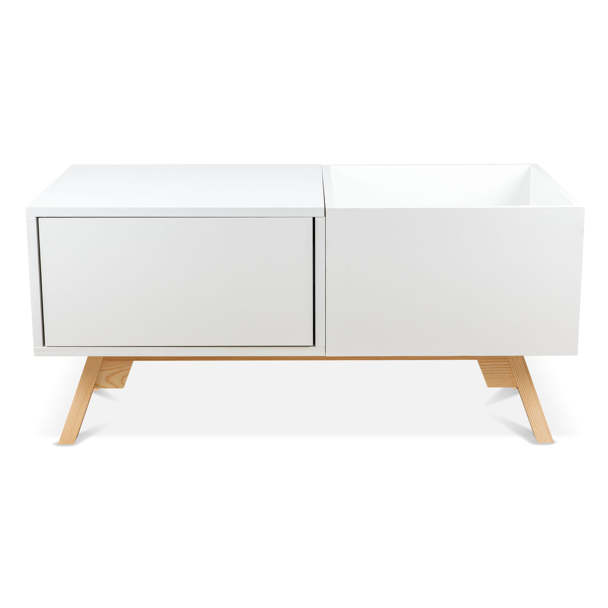 Mobilier pentru Pick-up si discuri vinil din MDF Electromures EM A015 ,greutate 17 kg / 86 x 44 x 42 cm (L x I x l) — imaginea 7