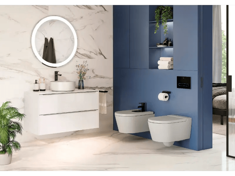 Baterie bideu Roca A5A6A96RG0, 0.7 bar, 35 mm, 152 mm, 100 mm, 350 mm, 1 orificii instalare, monocomanda, Cupru — imaginea 2