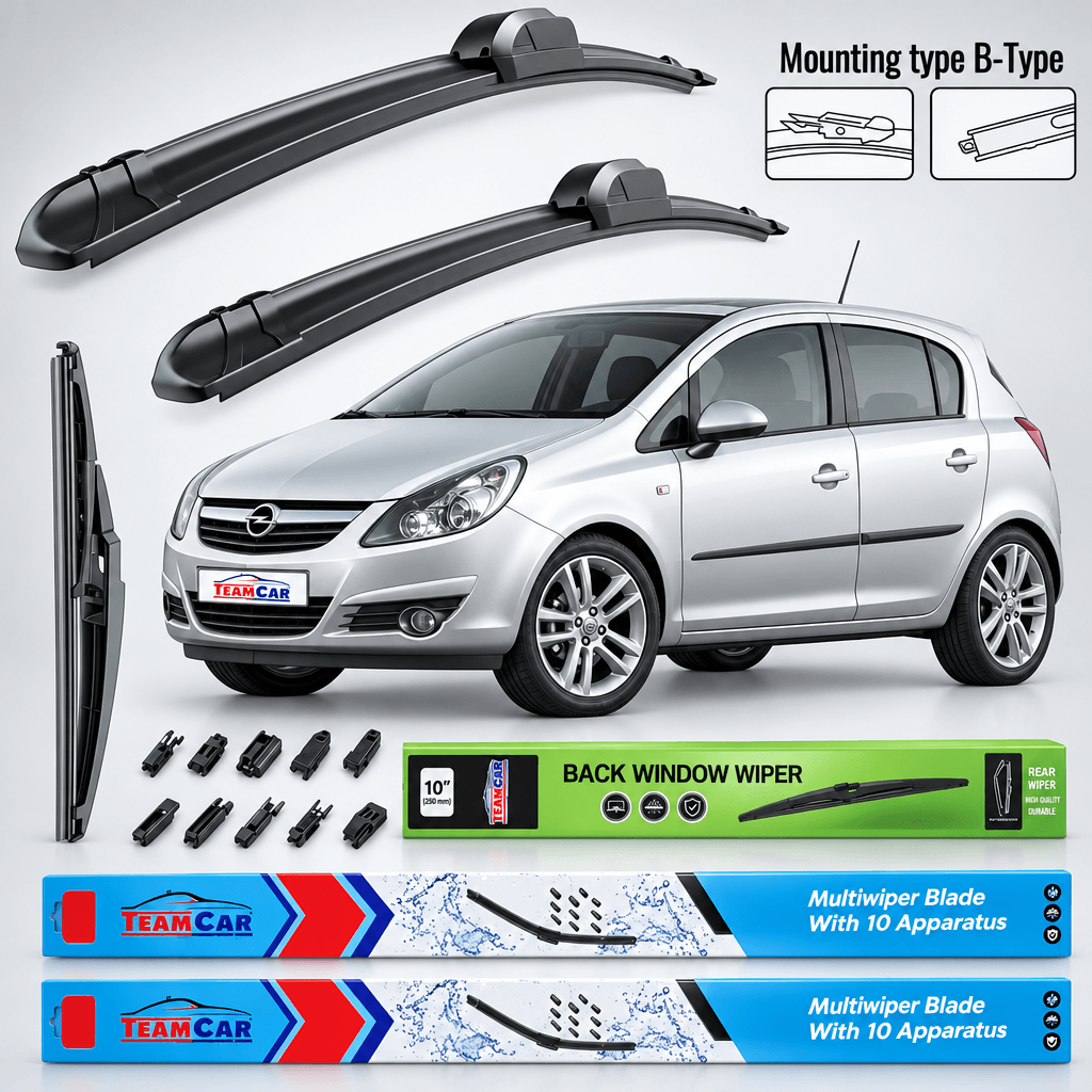 Stergatoare Hybrid TeamCar® Opel Corsa D 5 Usi (2006–2014) – Set Complet