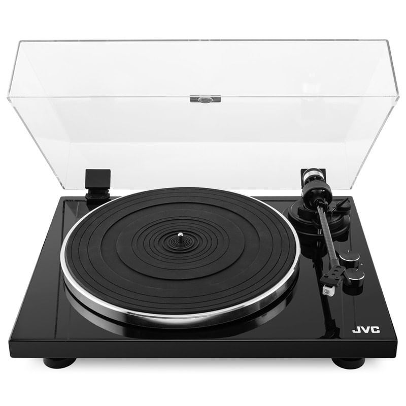 Pick-up Hi-Fi cu ac JVC AL-E534B, Bluetooth, 2 viteze (33 si 45 rpm), platan aluminiu, iesire RCA, negru