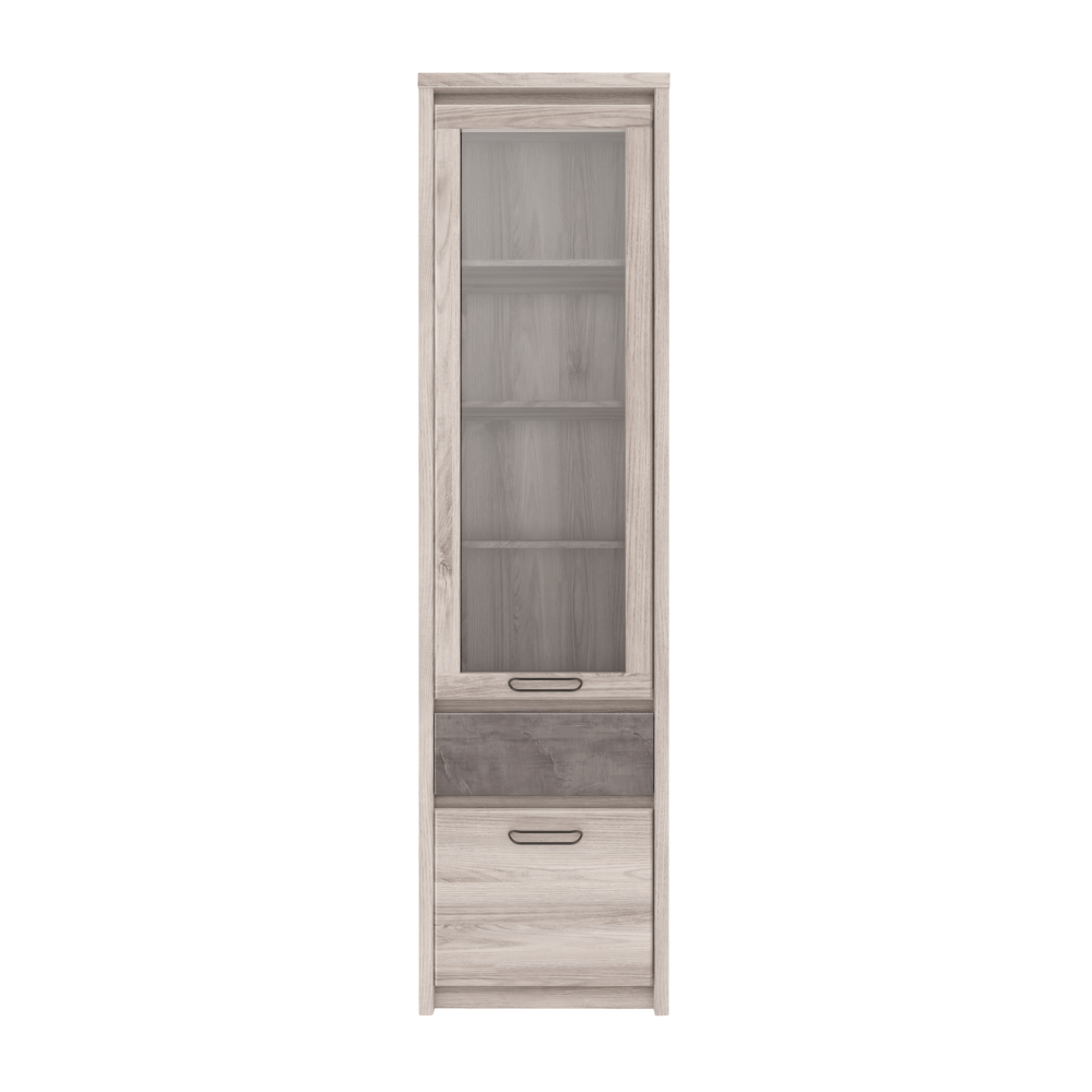 Vitrina 1D1W1S, castan Nairobi / onix, JESI — imaginea 5