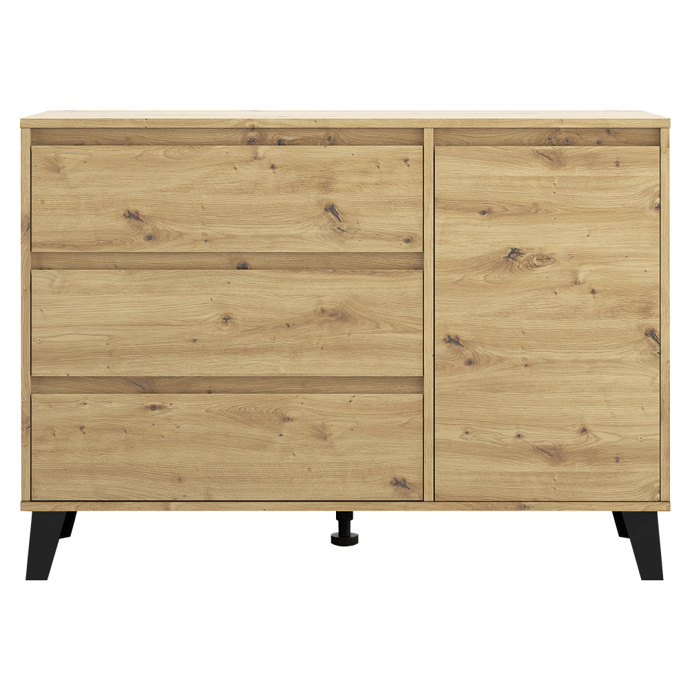 Comoda, stejar artisan, BOGAN 1D3S — imaginea 3