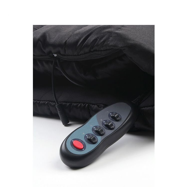 Saltea reversibila pentru masaj cu 9 zone de masaj si incalzire, 30W, negru