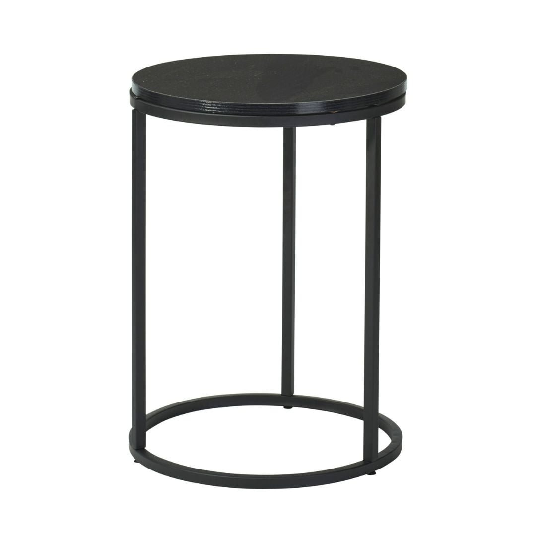 Set 2 masute de cafea Trends4You, metal & MDF, design modern, negru — imaginea 4