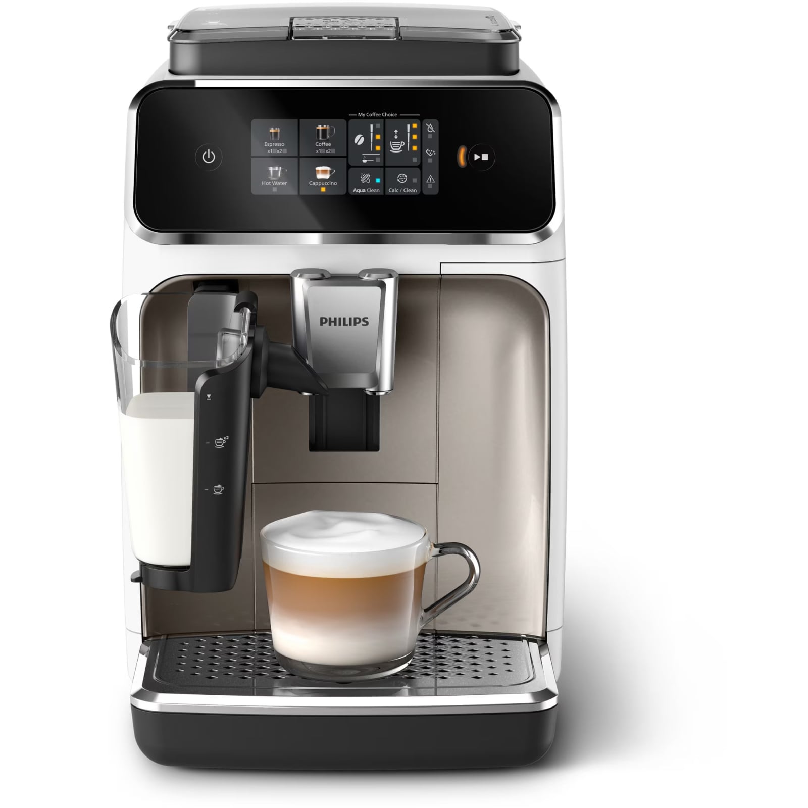 Espressor automat Philips seria 2300 EP2333/40, LatteGO, 4 tipuri de bauturi, ecran tactil intuitiv, tehnologie SilentBr