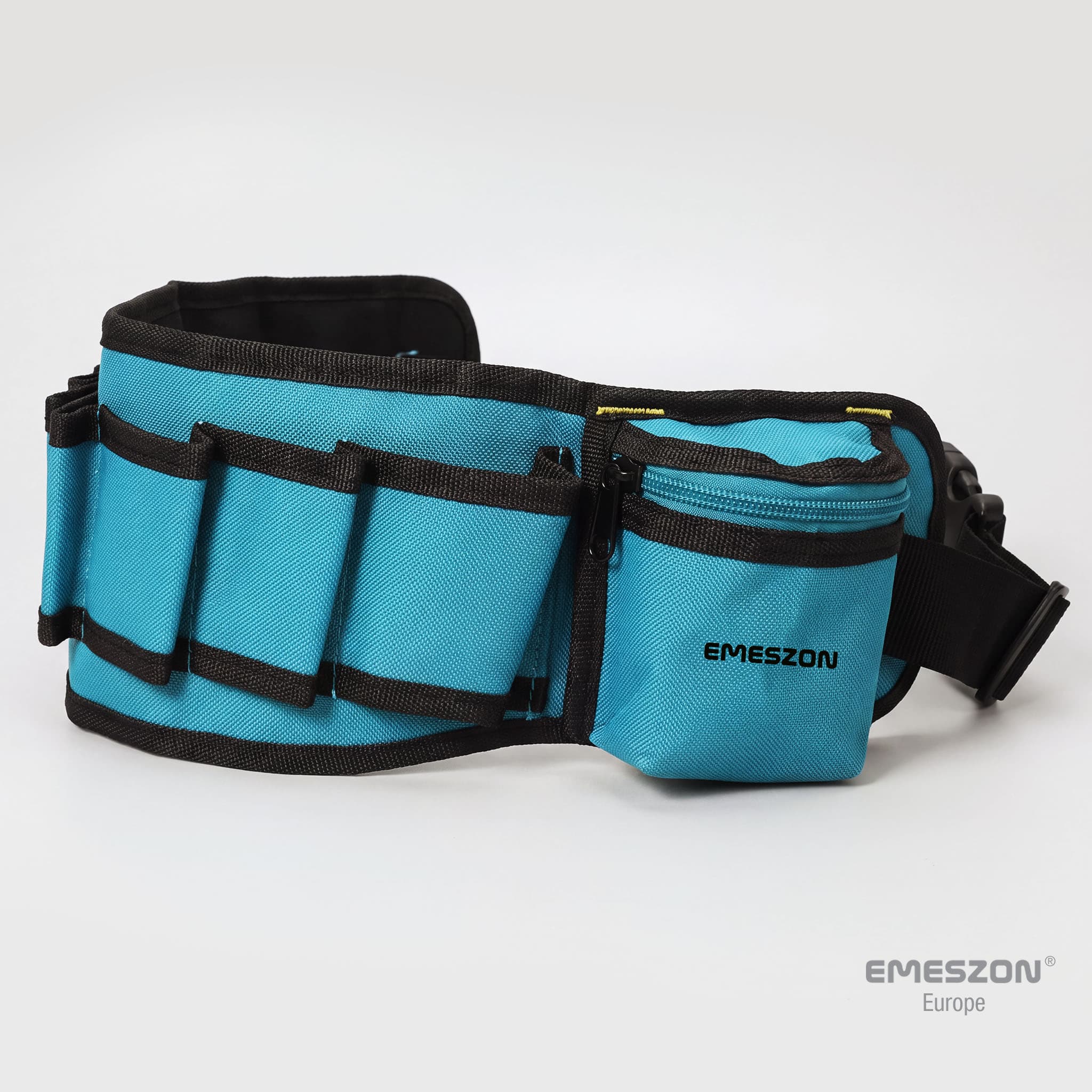 Centura scule Emeszon® pentru electrician, dulgher, tamplar, mecanic, organizator scule, 53 x 13 x 2 cm, albastru — imaginea 7