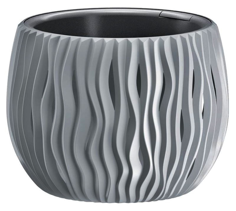 Ghiveci flori Bowl 240,diametru 160mm,inaltime 170 mm,gri