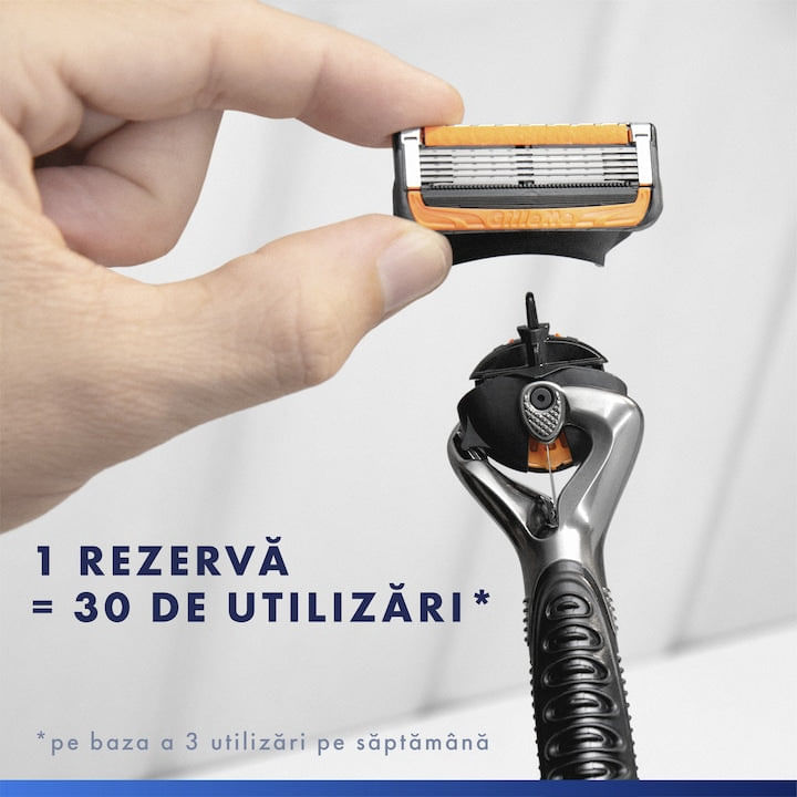 Aparat de ras Gillette ProGlide FlexBall Regular Power, 1 rezerva