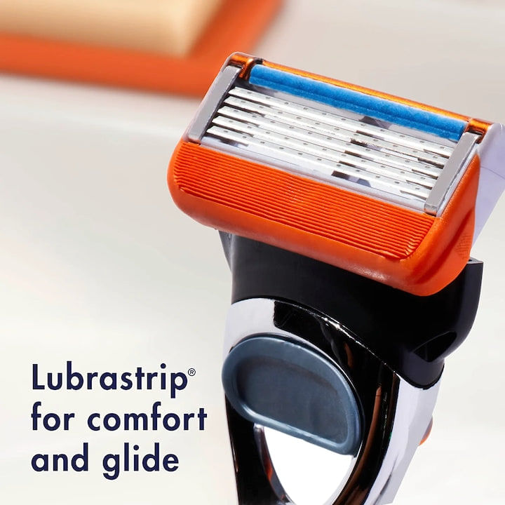 Aparat de Ras Gillette Fusion5 Power, 5 Lame Anti-Iritatie, 1 Rezerva Inclusa