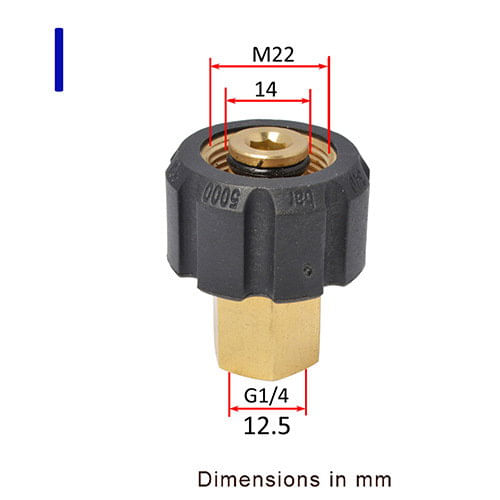 Adaptor furtun curatare canalizare HAWIRE Tip I pentru Karcher Pro HD / HDS filet standard M22
