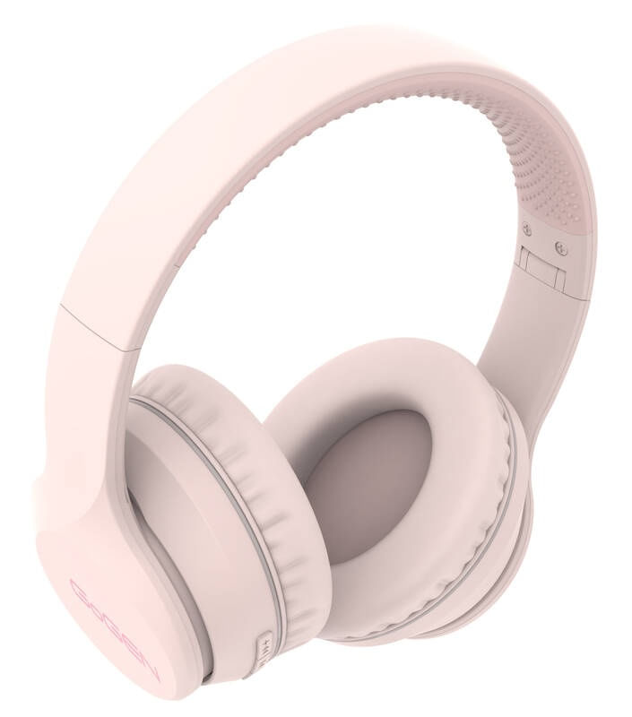 Casti fara fir GoGEN HBTM 45P, bluetooth 5.3, volum, aux-in, autonomie pana la 31 ore, roz