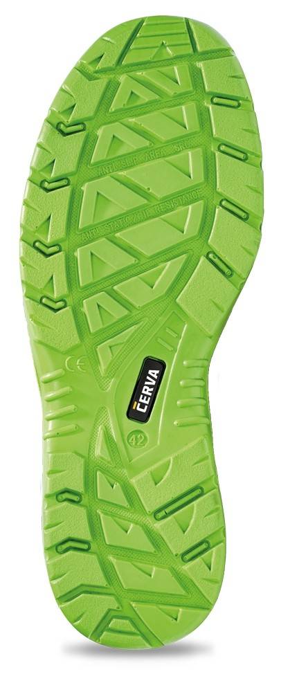 CERVA - Pantofi HALWILL MF ESD S1P SRC, negru/verde, mas