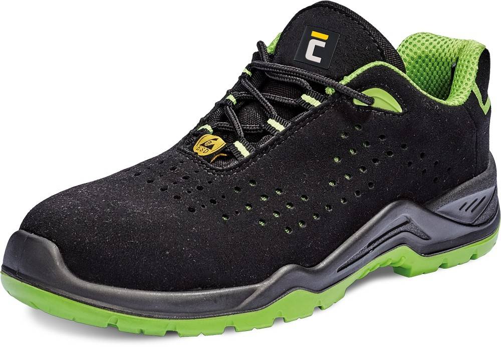 CERVA - Pantofi HALWILL MF ESD S1P SRC, negru/verde, mas — imaginea 2