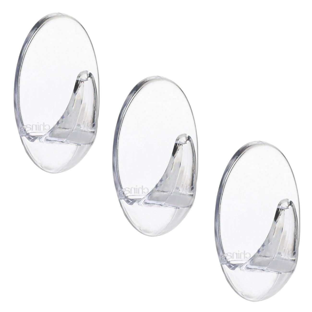 Carlige Autocolante Transparente 3x5.5cm - 3buc — imaginea 5