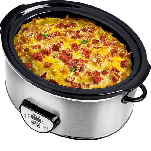 Oala electrica Slow cooker ECG PH 6520, 320 W, 6.5 L, timer digital — imaginea 2